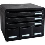 Exacompta Schubladenbox STORE-BOX Maxi Black Office schwarz