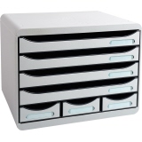 Exacompta Schubladenbox STORE-BOX Mini Office lichtgrau