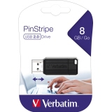 Verbatim USB-Stick PinStripe USB 2.0 8 Gbyte