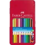 Faber-Castell Buntstift Colour GRIP Metalletui 12 St./Pack.