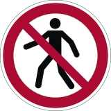 DURABLE Hinweisschild P004 Für Fußgänger verboten