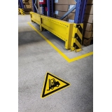DURABLE Hinweisschild W014 Warnung vor Flurförderzeugen