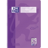 Oxford Schulheft Touch DIN A4 kariert mit Rand Lineatur 26