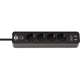 brennenstuhl® Steckdosenleiste Ecolor 2 USB Ports