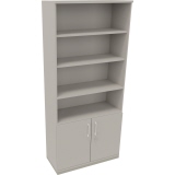 Regalschrank endless 1.000 x 2.221 x 442 mm (B x H x T) silberaluminium