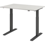 Hammerbacher Schreibtischhöhenverstellbar grau