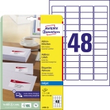 Avery Zweckform Adressetikett 45,7 x 21,2 mm (B x H)