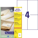 Avery Zweckform Universaletikett Recycling 105 x 148 mm (B x H)