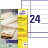 Avery Zweckform Universaletikett Recycling 70 x 36 mm (B x H)