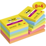 Post-it Haftnotiz Super Sticky Notes Carnival Collection Promotion 12 Block/Pack.