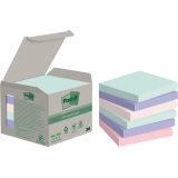 Post-it® Haftnotiz Recycling Notes Tower Pastell Rainbow 76 x 76 mm (B x H) 6 Block/Pack.