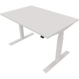 NowyStyl Schreibtisch eModel 2.0 1.200 x 650-1.300 x 800 mm (B x H x T) pure white