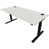 NowyStyl Schreibtisch eModel 2.0 1.800 x 650-1.300 x 800 mm (B x H x T) jet black