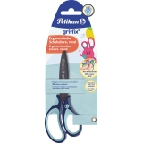 Pelikan Bastelschere griffix® asymmetrisch, gerade, Langauge 135 mm Rechtshänder blau Produktbild