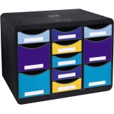 Exacompta Schubladenbox STORE-BOX Multi Bee Blue schwarz
