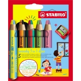 STABILO® Buntstift woody 3 in 1 duo inkl. Spitzer