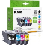 KMP Tintenpatrone Kompatibel mit Brother LC-3219XL schwarz, cyan, magenta, gelb