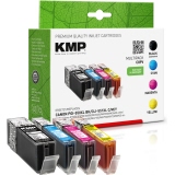 KMP Tintenpatrone Kompatibel mit Canon PGI550PGBKXL, CLI551CXL, CLI551MXL, CLI551YXL schwarz, cyan, magenta, gelb