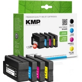 KMP Tintenpatrone Kompatibel mit HP 953XL schwarz, cyan, magenta, gelb