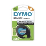DYMO® Schriftbandkassette LT 12 mm x 4 m (B x L) Kunststoff, 100 % recycelt silber metallic