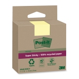 Post-it® Haftnotiz Recycling Notes Super Sticky 76 x 76 mm (B x H) 3 Block/Pack.