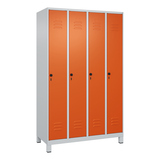 C+P Kleiderspind Classic PLUS mit Standfuß 1.200 x 1.950 x 500 mm (B x H x T) lichtgrau