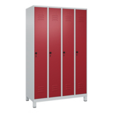 C+P Kleiderspind Classic PLUS mit Standfuß 1.200 x 1.950 x 500 mm (B x H x T) lichtgrau