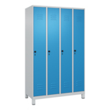 C+P Kleiderspind Classic PLUS mit Standfuß 1.200 x 1.950 x 500 mm (B x H x T) lichtgrau