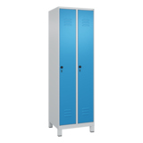 C+P Kleiderspind Classic PLUS mit Standfuß 600 x 1.950 x 500 mm (B x H x T) lichtgrau