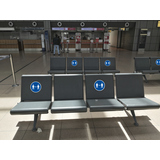 Exacompta Hinweisschild selbstklebend Abstand halten