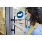 Exacompta Hinweisschild selbstklebend Maskenpflicht