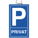 Exacompta Hinweisschild 15 x 25 cm (B x H) Privatparkplatz