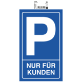 Exacompta Hinweisschild 15 x 25 cm (B x H) Kundenparkplatz