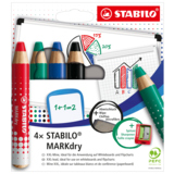 STABILO® Whiteboard-/Flipchartmarker MARKdry 4 St./Pack.