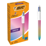 BIC® Mehrfarbkugelschreiber 4 Colours® GRADIENT 12 St./Pack.
