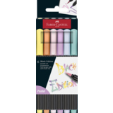 Faber-Castell Pinselstift Black Edition Pastel 6 St./Pack. Produktbild