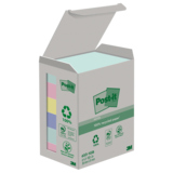 Post-it® Haftnotiz Recycling Notes Tower Pastell Rainbow 38 x 51 mm (B x H) 6 Block/Pack.