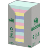 Post-it® Haftnotiz Recycling Notes Tower Pastell Rainbow 38 x 51 mm (B x H) 24 Block/Pack.