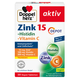 Doppelherz Nahrungsergänzungsmittel aktiv Zink 15 + Histidin + Vitamin C DEPOT