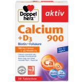 Doppelherz Nahrungsergänzungsmittel aktiv Calcium 900 + D3 + Biotin + Folsäure