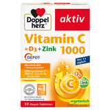 Doppelherz Nahrungsergänzungsmittel aktiv Vitamin C 1000 + D3 + Zink DEPOT