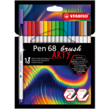 STABILO® Pinselstift Pen 68 ARTY 18 St./Pack.