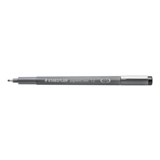 Schwarzer Fineliner mit 1,2 mm Spitze in seitlicher Ansicht.