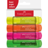 Faber-Castell Textmarker Textliner 46 Superfluorescent Kartonetui 4 St./Pack.