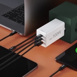 Hama Netzadapter 100 W 1 x USB-A, 2 x USB-C