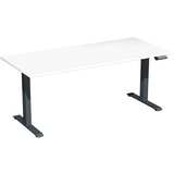 Geramöbel Schreibtisch Elevate Basic 1.800 x 730-1.230 x 800 mm (B x H x T) anthrazit