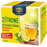 KRÜGER DAY by DAY Nahrungsergänzungsmittel Heißgetränk Zitrone Vitamin C, Zink