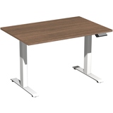 Geramöbel Schreibtisch Elevate Basic 1.200 x 730-1.230 x 800 mm (B x H x T) weiß