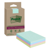 Post-it® Haftnotiz Recycling Notes Super Sticky 102 x 152 mm (B x H) 4 Block/Pack.