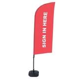 Showdown® Displays Werbesegel SIGN IN HERE